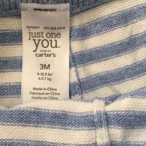 Just one you carter’s knit sweater pant set sz 3M - Picture 6 of 6